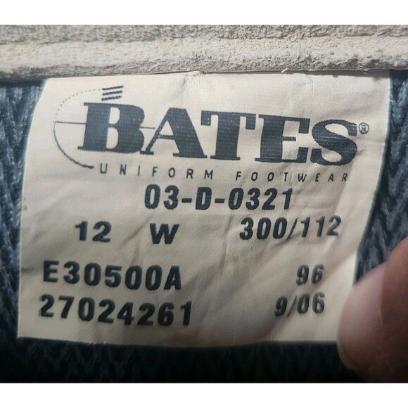 Bates Mens 12W Wide Desert Tan Suede Gore-Tex Military Combat Boots 03-D-0321